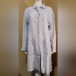 NWT Jones New York Linen Button Down Tunic